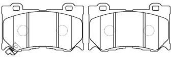 HSB GOLD hp5248 -  Комплект тормозных колодок, дисковый тормоз